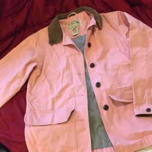 Pink l.l bean jacket!